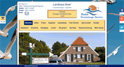 Desktop Screenshot of ferienwohnungen-landhaus-nordsee.de