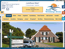 Tablet Screenshot of ferienwohnungen-landhaus-nordsee.de